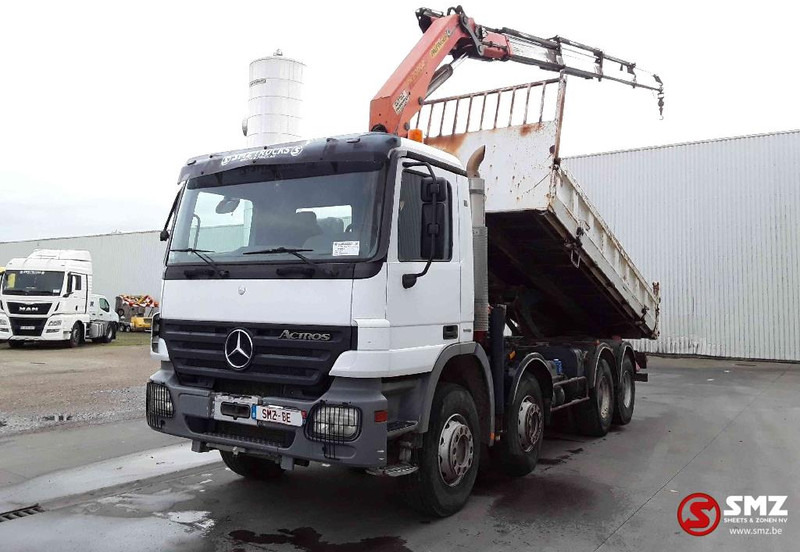 Mercedes-Benz Actros 4144 palfinber pk2002/4Ext remote - Billenőplatós teherautó, Darus autó: 3 kép. Mercedes-Benz Actros 4144 palfinber pk2002/4Ext remote - Billenőplatós teherautó, Darus autó: 3 kép.