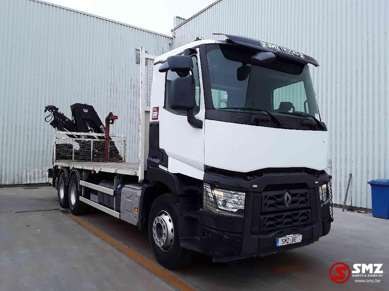 Renault C 380 hiab 188-3 remote - Platós teherautó, Darus autó: 1 kép. Renault C 380 hiab 188-3 remote - Platós teherautó, Darus autó: 1 kép.