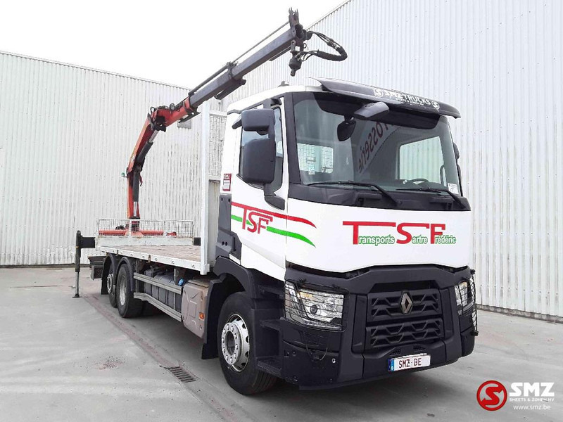 Renault C 430 palfinger pk 1001 remote - Platós teherautó, Darus autó: 1 kép. Renault C 430 palfinger pk 1001 remote - Platós teherautó, Darus autó: 1 kép.