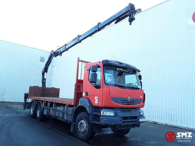 Renault Kerax 430 Hiab 166B_3-remote - Platós teherautó, Darus autó: 1 kép. Renault Kerax 430 Hiab 166B_3-remote - Platós teherautó, Darus autó: 1 kép.
