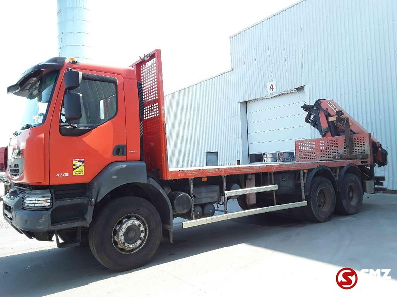 Renault Kerax 430 Palfinger Pk18002 - Platós teherautó, Darus autó: 5 kép. Renault Kerax 430 Palfinger Pk18002 - Platós teherautó, Darus autó: 5 kép.