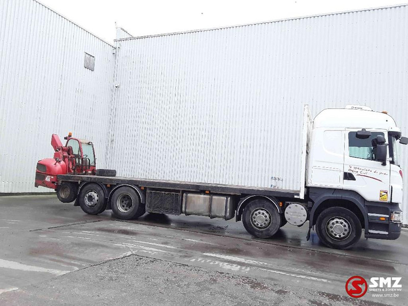 Scania R 420 8x2 +manitou TMT 25.20 - Platós teherautó: 4 kép. Scania R 420 8x2 +manitou TMT 25.20 - Platós teherautó: 4 kép.