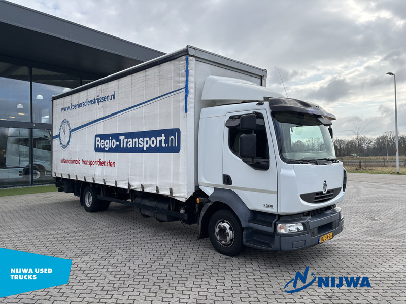 Renault MIDLUM 220 4x2 Schuifzeil + Laadklep - Ponyvás teherautó: 2 kép. Renault MIDLUM 220 4x2 Schuifzeil + Laadklep - Ponyvás teherautó: 2 kép.
