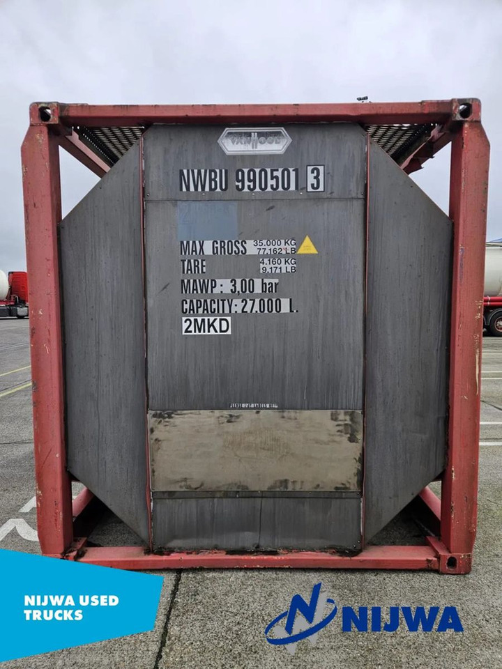 Vanhool TCIS20-27/4 20 FT Container - Non ADR - Tartály konténer: 2 kép. Vanhool TCIS20-27/4 20 FT Container - Non ADR - Tartály konténer: 2 kép.