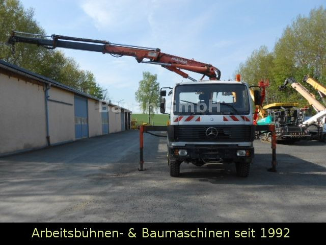Mercedes-Benz MB 1717 AK Kipper Allrad mit Kran Atlas 100.1 - Billenőplatós teherautó, Darus autó: 5 kép. Mercedes-Benz MB 1717 AK Kipper Allrad mit Kran Atlas 100.1 - Billenőplatós teherautó, Darus autó: 5 kép.