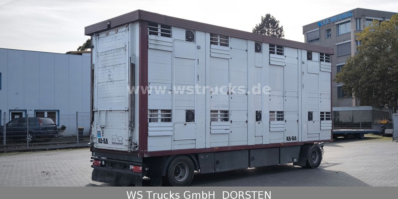KABA 2 Stock Hubdach Vollalu 7,30m Viehanhänger - Pótkocsi állatszállító: 5 kép. KABA 2 Stock Hubdach Vollalu 7,30m Viehanhänger - Pótkocsi állatszállító: 5 kép.