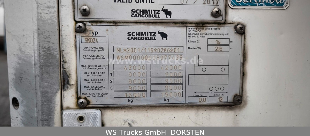 Schmitz Cargobull Kühlauflieger Rohrbahn Hooks | Vector 1850 MT - Félpótkocsi dobozos: 5 kép. Schmitz Cargobull Kühlauflieger Rohrbahn Hooks | Vector 1850 MT - Félpótkocsi dobozos: 5 kép.