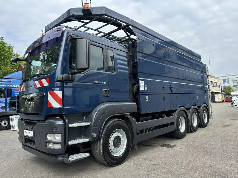 MAN TGS 35.480 8X4 ASSMANN Saug/Spülwagen Kanalreiniger - Teherautó: 1 kép. MAN TGS 35.480 8X4 ASSMANN Saug/Spülwagen Kanalreiniger - Teherautó: 1 kép.