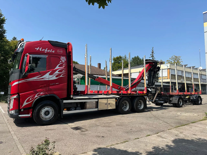 Volvo FH 540 FH540*6x4*Kurzholzzug*Epsilon M12Z*Glogger Anhänger*Retarder - Rönkszállító teherautó: 2 kép. Volvo FH 540 FH540*6x4*Kurzholzzug*Epsilon M12Z*Glogger Anhänger*Retarder - Rönkszállító teherautó: 2 kép.