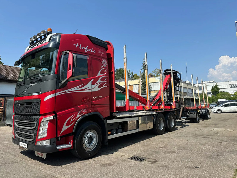 Volvo FH 540 FH540*6x4*Kurzholzzug*Epsilon M12Z*Glogger Anhänger*Retarder - Rönkszállító teherautó: 1 kép. Volvo FH 540 FH540*6x4*Kurzholzzug*Epsilon M12Z*Glogger Anhänger*Retarder - Rönkszállító teherautó: 1 kép.