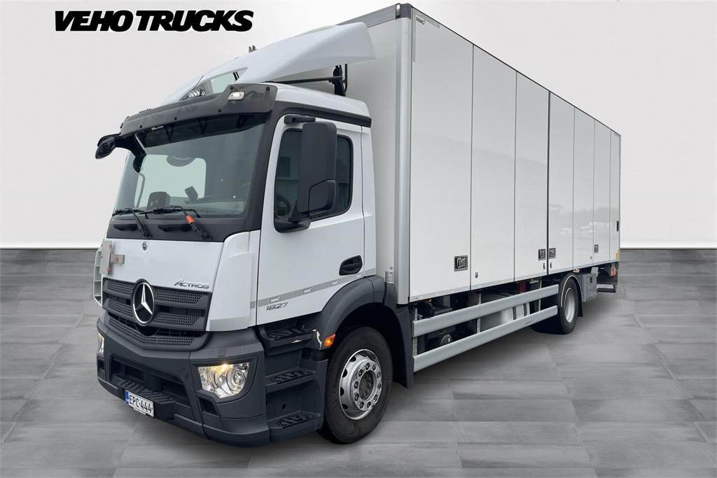 Mercedes-Benz ACTROS 5 SM 1827 L Ksa-kori + PL - Dobozos felépítményű teherautó: 1 kép. Mercedes-Benz ACTROS 5 SM 1827 L Ksa-kori + PL - Dobozos felépítményű teherautó: 1 kép.