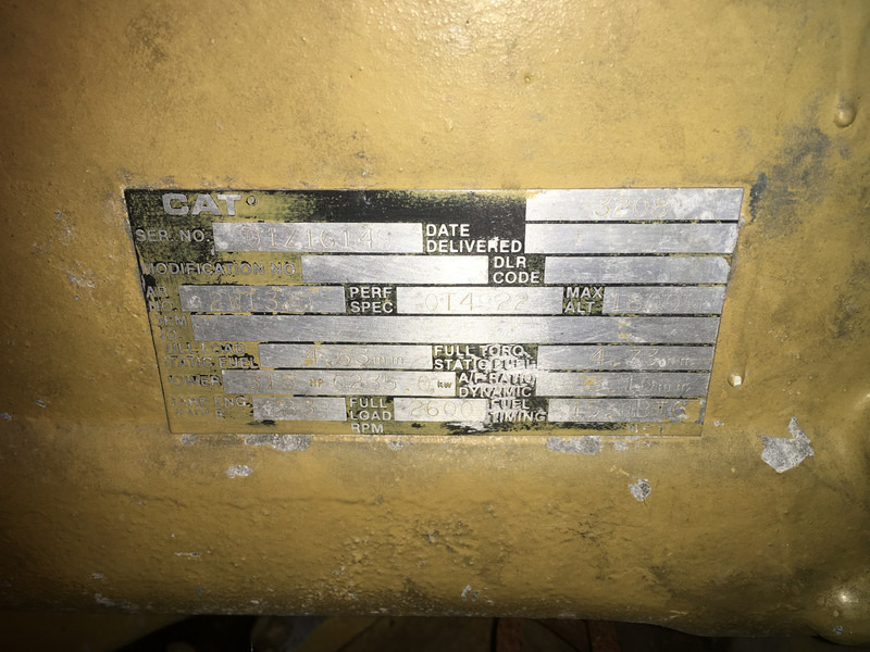 Építőipari gépek Caterpillar 3208 01Z-2W1320 USED: 6 kép.