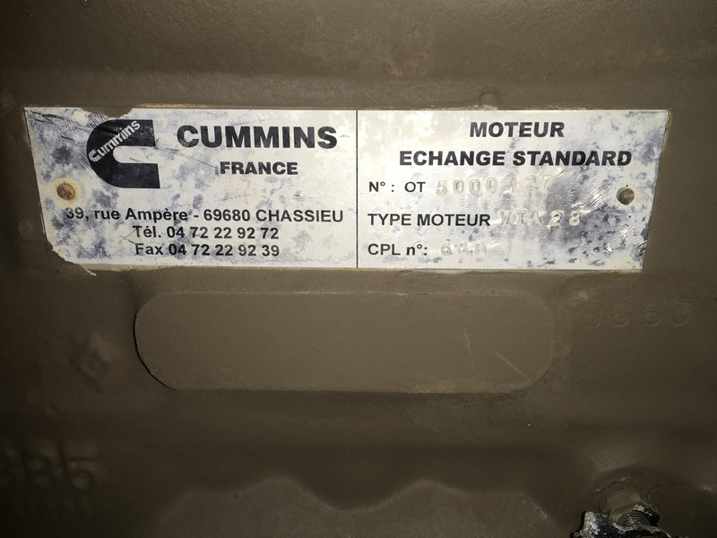 Építőipari gépek Cummins VTA28 CPL680 USED: 6 kép.