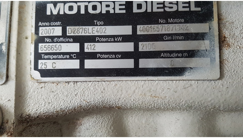 Építőipari gépek MAN D2876 LE402 USED: 6 kép.