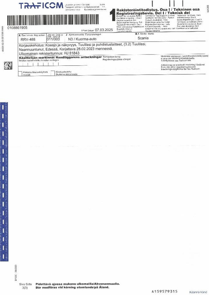Dobozos felépítményű teherautó Scania R 500: 23 kép.