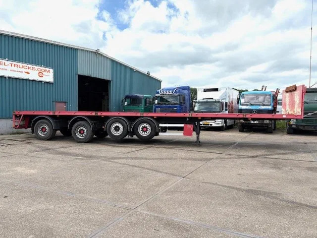 Kwb P-504-STI-H 4-AXLE FLATBED TRAILER (SAF AXLES / 2x STEERING AXLE / 2x LIFT-AXLE / ABS-EBS) - Platós félpótkocsi: 4 kép. Kwb P-504-STI-H 4-AXLE FLATBED TRAILER (SAF AXLES / 2x STEERING AXLE / 2x LIFT-AXLE / ABS-EBS) - Platós félpótkocsi: 4 kép.