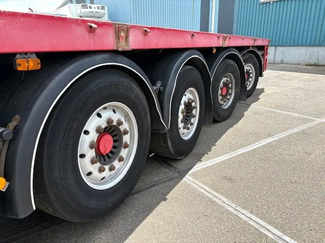 Platós félpótkocsi Kwb P-504-STI-H 4-AXLE FLATBED TRAILER (SAF AXLES / 2x STEERING AXLE / 2x LIFT-AXLE / ABS-EBS): 9 kép. Platós félpótkocsi Kwb P-504-STI-H 4-AXLE FLATBED TRAILER (SAF AXLES / 2x STEERING AXLE / 2x LIFT-AXLE / ABS-EBS): 9 kép.