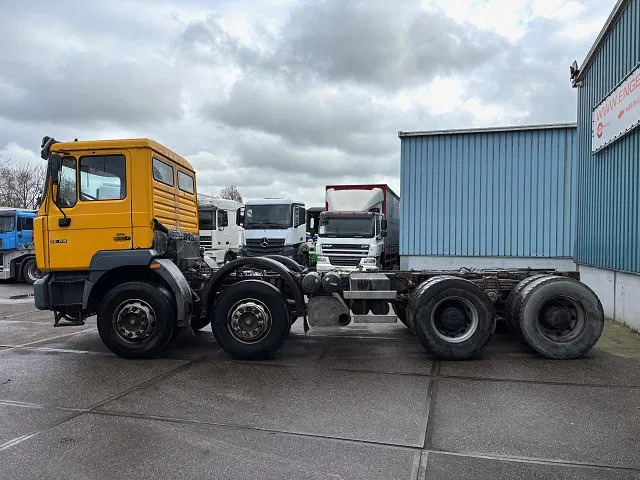 MAN 35.414 VF-TM 8x4 FULL STEEL CHASSIS (6-CILINDER HEADS / ZF16 MANUAL GEARBOX / FULL STEEL SUSPENSION / REDUCTION AXLES) - Alvaz teherautó: 5 kép. MAN 35.414 VF-TM 8x4 FULL STEEL CHASSIS (6-CILINDER HEADS / ZF16 MANUAL GEARBOX / FULL STEEL SUSPENSION / REDUCTION AXLES) - Alvaz teherautó: 5 kép.