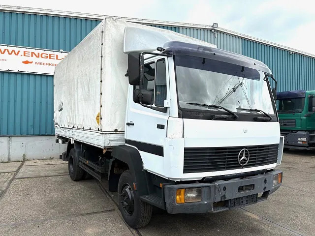 Mercedes-Benz LK 914 (6-CILINDER) WITH TENT BOX (MANUAL GEARBOX / FULL STEEL SUSPENSION / LOADING PLATFORM) - Ponyvás teherautó: 2 kép. Mercedes-Benz LK 914 (6-CILINDER) WITH TENT BOX (MANUAL GEARBOX / FULL STEEL SUSPENSION / LOADING PLATFORM) - Ponyvás teherautó: 2 kép.