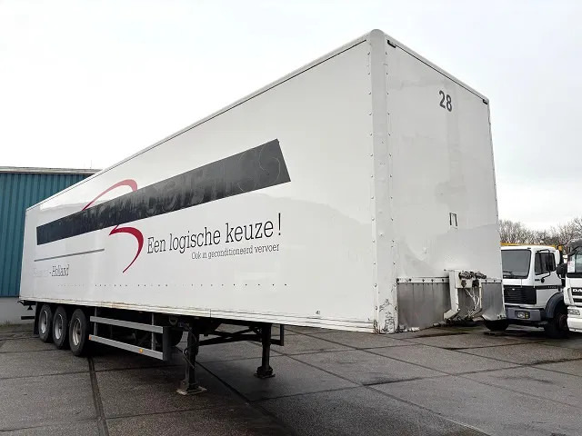 Pacton / JUMBO 3-AXLE CLOSED BOX WITH FULL STEEL CHASSIS (BPW-AXLES / DRUM BRAKES / ABS BRAKE SYSTEM / 13.60 METER) - Félpótkocsi dobozos: 2 kép. Pacton / JUMBO 3-AXLE CLOSED BOX WITH FULL STEEL CHASSIS (BPW-AXLES / DRUM BRAKES / ABS BRAKE SYSTEM / 13.60 METER) - Félpótkocsi dobozos: 2 kép.
