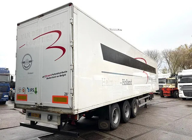 Pacton / JUMBO 3-AXLE CLOSED BOX WITH FULL STEEL CHASSIS (BPW-AXLES / DRUM BRAKES / ABS BRAKE SYSTEM / 13.60 METER) - Félpótkocsi dobozos: 3 kép. Pacton / JUMBO 3-AXLE CLOSED BOX WITH FULL STEEL CHASSIS (BPW-AXLES / DRUM BRAKES / ABS BRAKE SYSTEM / 13.60 METER) - Félpótkocsi dobozos: 3 kép.