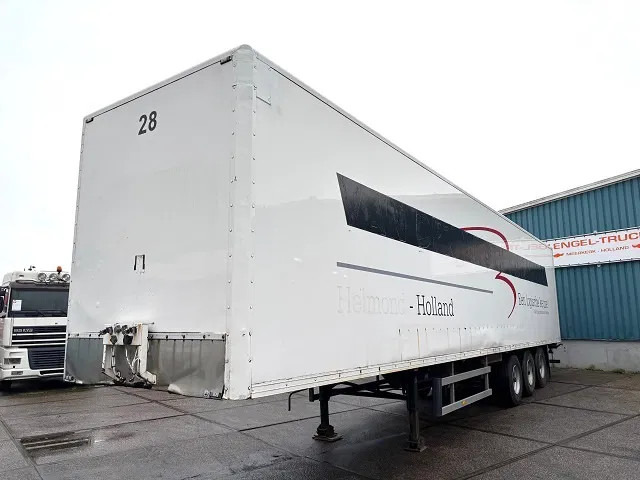 Pacton / JUMBO 3-AXLE CLOSED BOX WITH FULL STEEL CHASSIS (BPW-AXLES / DRUM BRAKES / ABS BRAKE SYSTEM / 13.60 METER) - Félpótkocsi dobozos: 1 kép. Pacton / JUMBO 3-AXLE CLOSED BOX WITH FULL STEEL CHASSIS (BPW-AXLES / DRUM BRAKES / ABS BRAKE SYSTEM / 13.60 METER) - Félpótkocsi dobozos: 1 kép.