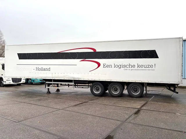 Pacton / JUMBO 3-AXLE CLOSED BOX WITH FULL STEEL CHASSIS (BPW-AXLES / DRUM BRAKES / ABS BRAKE SYSTEM / 13.60 METER) - Félpótkocsi dobozos: 5 kép. Pacton / JUMBO 3-AXLE CLOSED BOX WITH FULL STEEL CHASSIS (BPW-AXLES / DRUM BRAKES / ABS BRAKE SYSTEM / 13.60 METER) - Félpótkocsi dobozos: 5 kép.