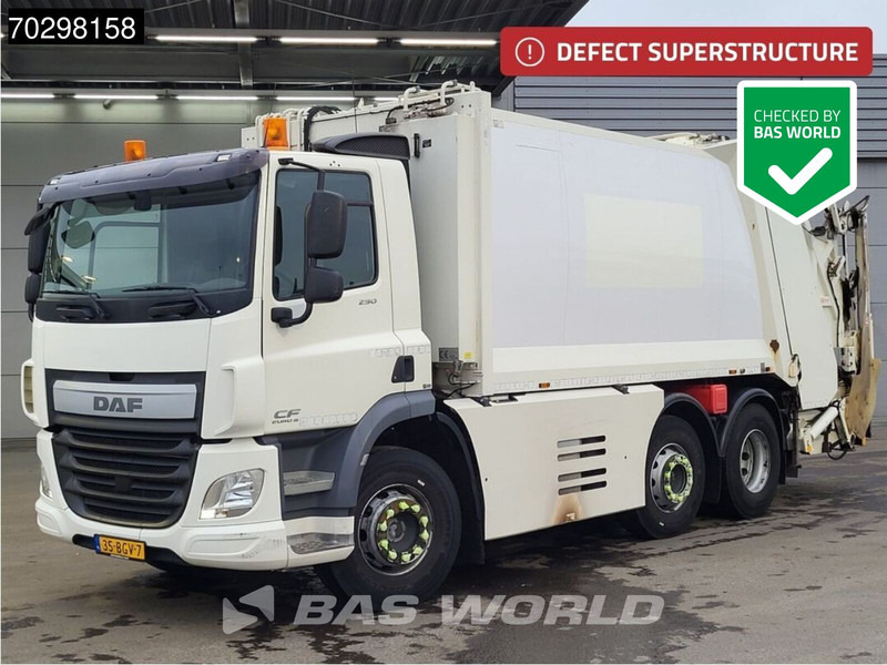 DAF CF 290 6X2 NL-Truck Haller Medim DEFECT! superstructure Lift+Steering Axle ACC Euro 6 - Szemetesautó: 1 kép. DAF CF 290 6X2 NL-Truck Haller Medim DEFECT! superstructure Lift+Steering Axle ACC Euro 6 - Szemetesautó: 1 kép.