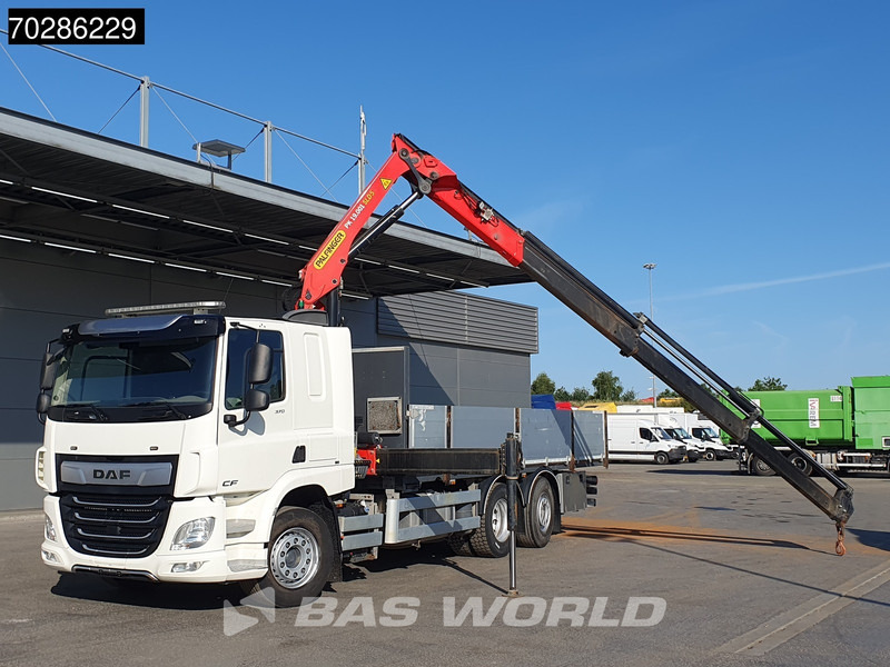 DAF CF 370 CF 6X2 Palfinger PK19.001 SLD D Kran Crane ACC Lift+lenkasche Euro 6 - Platós teherautó, Darus autó: 5 kép. DAF CF 370 CF 6X2 Palfinger PK19.001 SLD D Kran Crane ACC Lift+lenkasche Euro 6 - Platós teherautó, Darus autó: 5 kép.