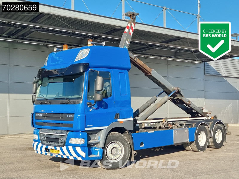 DAF CF 460 6X2 NL-Truck 21tons VDL S-21-6400 hooklift Automatic Euro 5 - Horgos rakodó teherautó: 1 kép. DAF CF 460 6X2 NL-Truck 21tons VDL S-21-6400 hooklift Automatic Euro 5 - Horgos rakodó teherautó: 1 kép.
