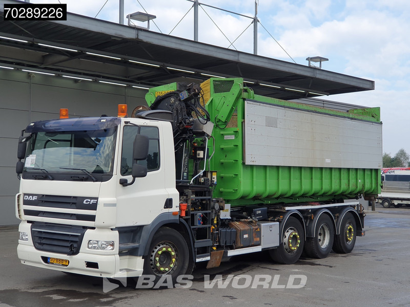 DAF CF85.360 8X2 NL-Truck HIAB 211 E-3 Hipro Crane HIAB XR21S Hooklift Lift+steering Axle Automatic Euro 5 - Horgos rakodó teherautó, Darus autó: 3 kép. DAF CF85.360 8X2 NL-Truck HIAB 211 E-3 Hipro Crane HIAB XR21S Hooklift Lift+steering Axle Automatic Euro 5 - Horgos rakodó teherautó, Darus autó: 3 kép.