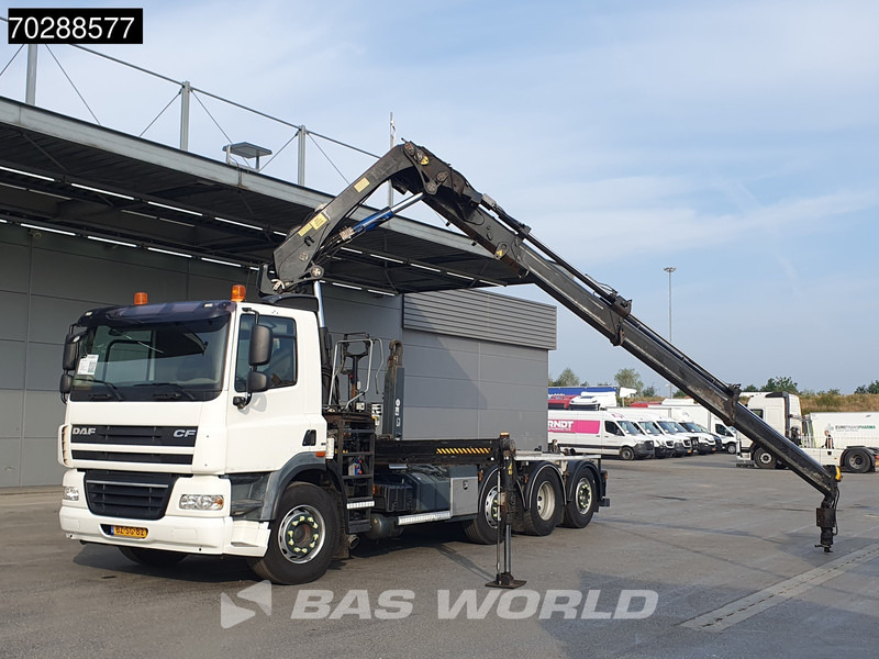DAF CF85.360 8X2 NL-Truck HIAB 211 E-3 Hipro Crane + Hooklift Lift+steering Axle Automatic Euro 5 - Horgos rakodó teherautó, Darus autó: 5 kép. DAF CF85.360 8X2 NL-Truck HIAB 211 E-3 Hipro Crane + Hooklift Lift+steering Axle Automatic Euro 5 - Horgos rakodó teherautó, Darus autó: 5 kép.