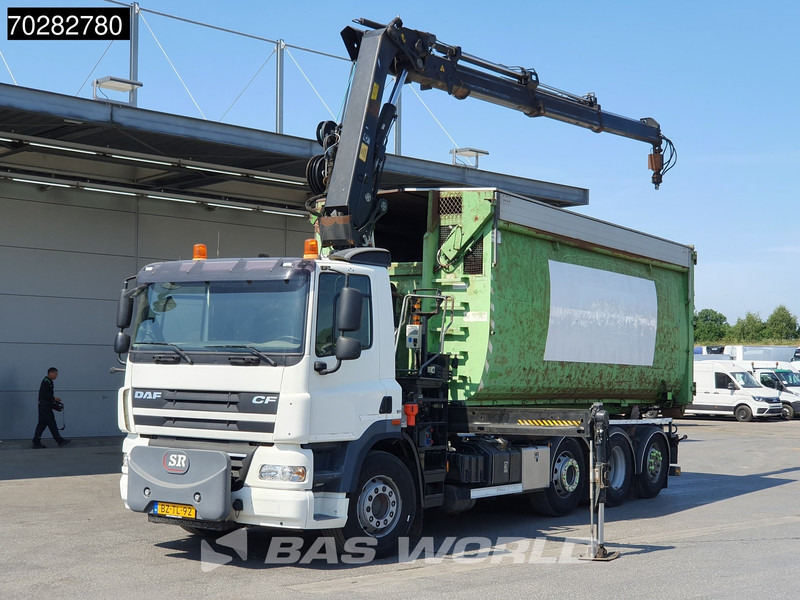 DAF CF85.360 8X2 NL-Truck Hiab 211 E-3 HIPRO Kran 21T Multilift Euro 5 - Horgos rakodó teherautó, Darus autó: 5 kép. DAF CF85.360 8X2 NL-Truck Hiab 211 E-3 HIPRO Kran 21T Multilift Euro 5 - Horgos rakodó teherautó, Darus autó: 5 kép.