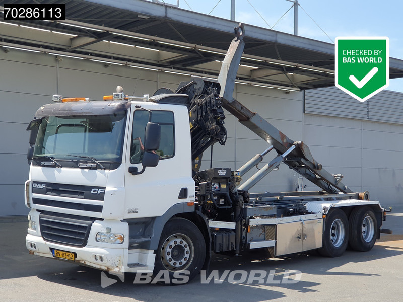 DAF CF85.360 CF 6X2 NL-Truck Hiab 211 EP-4 HIDUO Crane + Hooklift Liftachse Euro 5 - Horgos rakodó teherautó, Darus autó: 1 kép. DAF CF85.360 CF 6X2 NL-Truck Hiab 211 EP-4 HIDUO Crane + Hooklift Liftachse Euro 5 - Horgos rakodó teherautó, Darus autó: 1 kép.