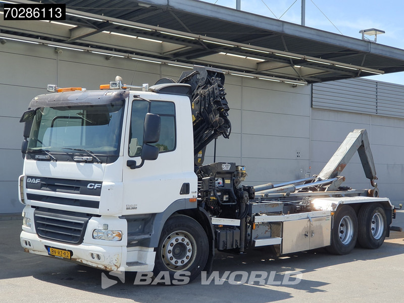 DAF CF85.360 CF 6X2 NL-Truck Hiab 211 EP-4 HIDUO Crane + Hooklift Liftachse Euro 5 - Horgos rakodó teherautó, Darus autó: 3 kép. DAF CF85.360 CF 6X2 NL-Truck Hiab 211 EP-4 HIDUO Crane + Hooklift Liftachse Euro 5 - Horgos rakodó teherautó, Darus autó: 3 kép.