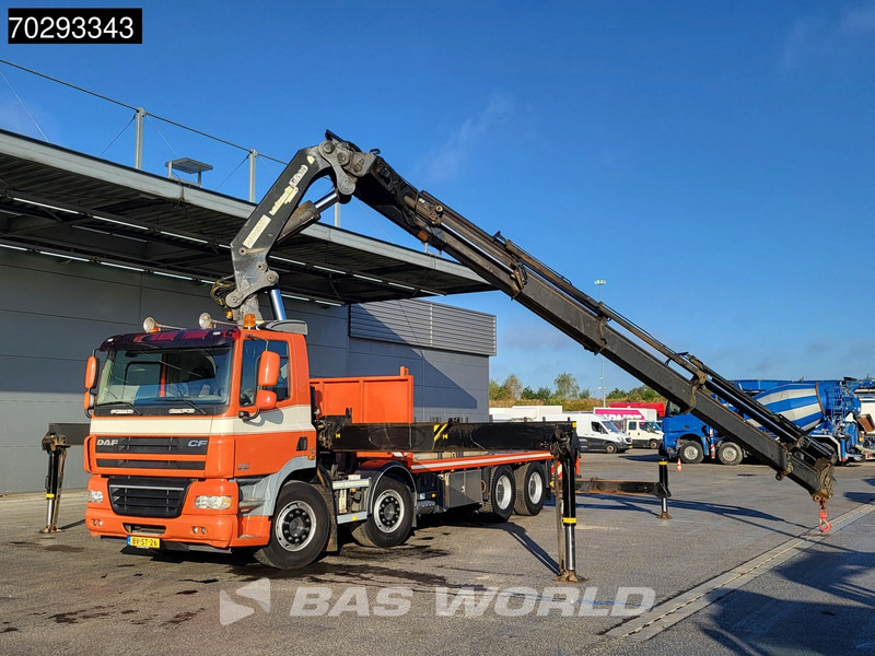 DAF CF85.460 8X4 NL-Truck Palfinger PK 85002 Crane Big-Axle Manual Euro 5 - Platós teherautó, Darus autó: 5 kép. DAF CF85.460 8X4 NL-Truck Palfinger PK 85002 Crane Big-Axle Manual Euro 5 - Platós teherautó, Darus autó: 5 kép.