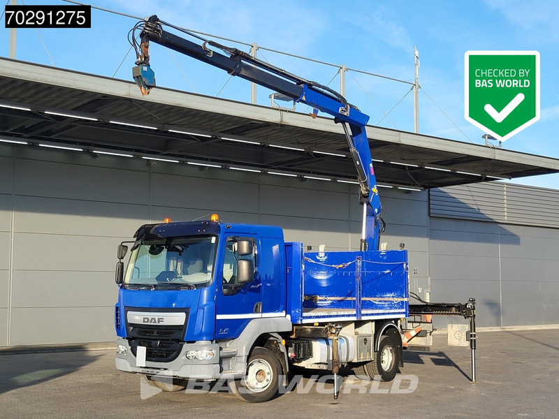 DAF LF 260 LF 4X2 HIAB 111 B-2 HIDUO Crane Automatic ACC Euro 6 - Platós teherautó, Darus autó: 1 kép. DAF LF 260 LF 4X2 HIAB 111 B-2 HIDUO Crane Automatic ACC Euro 6 - Platós teherautó, Darus autó: 1 kép.