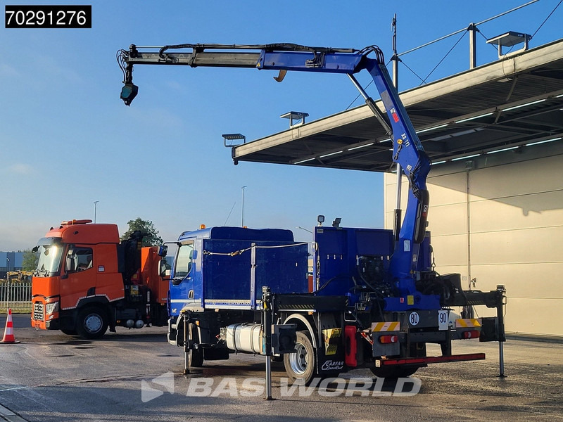 DAF LF 260 LF 4X2 HIAB 111 B-2 Hiduo Crane Automatic ACC Euro 6 - Platós teherautó, Darus autó: 2 kép. DAF LF 260 LF 4X2 HIAB 111 B-2 Hiduo Crane Automatic ACC Euro 6 - Platós teherautó, Darus autó: 2 kép.