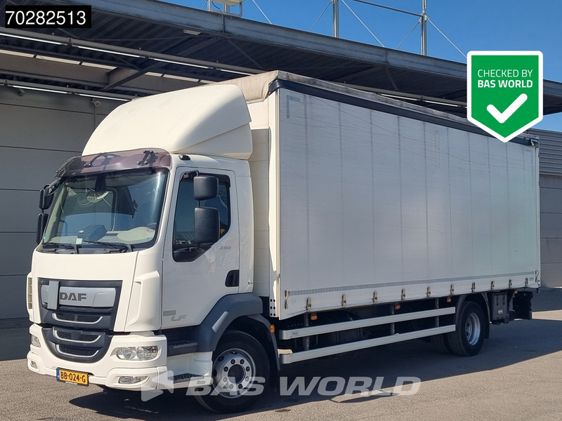 DAF LF 290 4X2 16tonner NL-Truck Sliding roof Ladebordwand Euro 6 - Ponyvás teherautó: 1 kép. DAF LF 290 4X2 16tonner NL-Truck Sliding roof Ladebordwand Euro 6 - Ponyvás teherautó: 1 kép.
