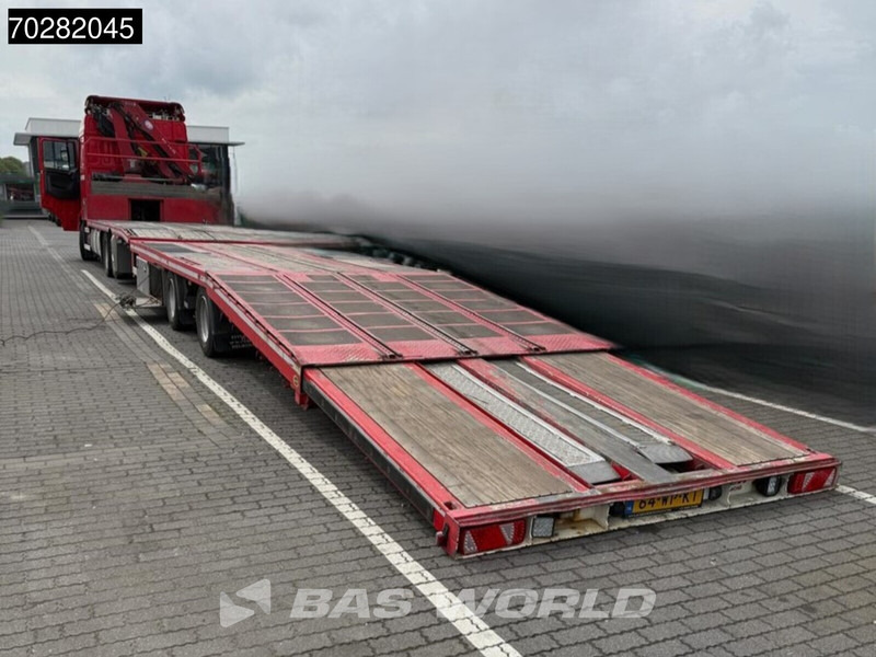DAF XF 440 6X2 NL-Truck Transporter HMF 900-K2 Kran Winch Lift-Lenkachse Euro 6 - Platós teherautó, Darus autó: 3 kép. DAF XF 440 6X2 NL-Truck Transporter HMF 900-K2 Kran Winch Lift-Lenkachse Euro 6 - Platós teherautó, Darus autó: 3 kép.