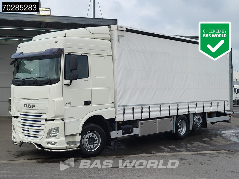 DAF XF 460 6X2 Machine Transporter hydraulic ramp Retarder Lift+Lenkasche Euro 6 - Autószállító teherautó: 3 kép. DAF XF 460 6X2 Machine Transporter hydraulic ramp Retarder Lift+Lenkasche Euro 6 - Autószállító teherautó: 3 kép.