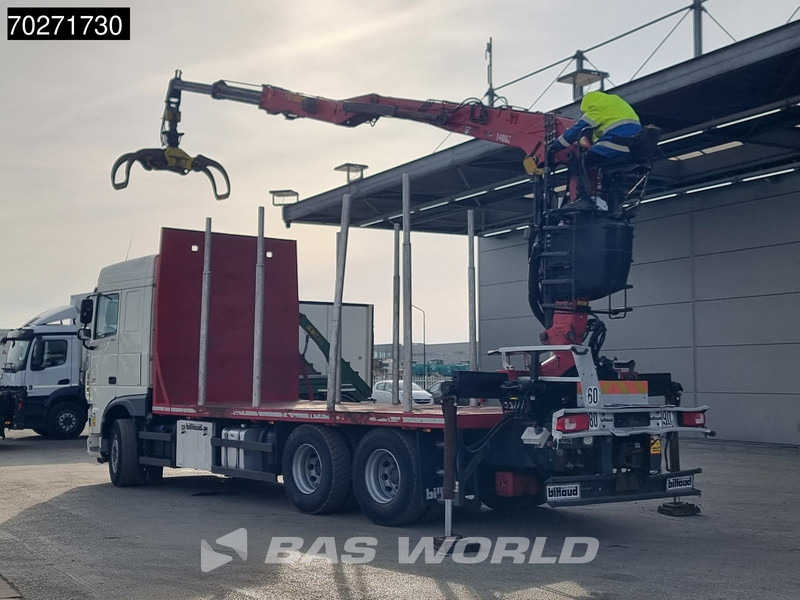 DAF XF 510 6X4 Jonsered Z-Crane SC ACC Retarder Euro 6 - Rönkszállító teherautó, Darus autó: 2 kép. DAF XF 510 6X4 Jonsered Z-Crane SC ACC Retarder Euro 6 - Rönkszállító teherautó, Darus autó: 2 kép.