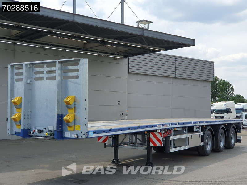 Faymonville MAX210-Z-3AA-13.60-22.5-2.54 3 axles 29M 2x extendable 3x steering axle twistlocks - Platós félpótkocsi: 2 kép. Faymonville MAX210-Z-3AA-13.60-22.5-2.54 3 axles 29M 2x extendable 3x steering axle twistlocks - Platós félpótkocsi: 2 kép.