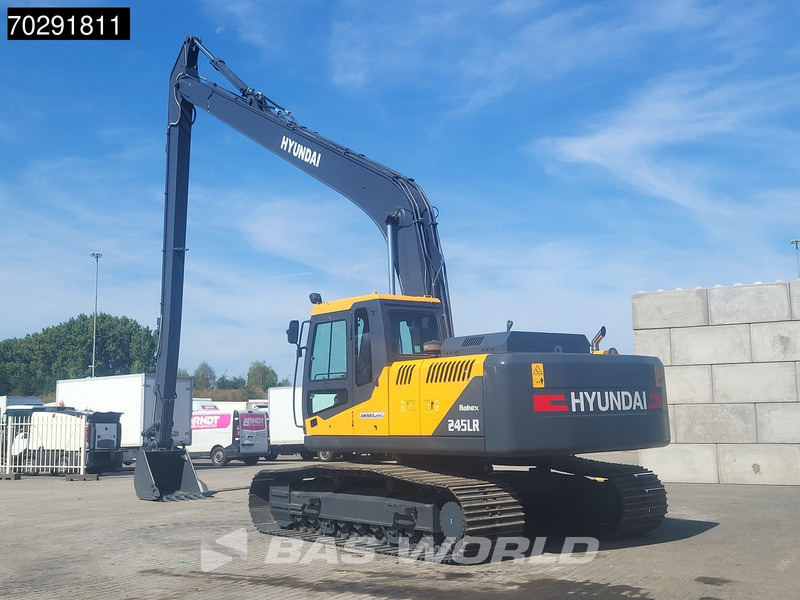 Hyundai R245 LR LRE - LONG REACH - Lánctalpas kotró: 2 kép. Hyundai R245 LR LRE - LONG REACH - Lánctalpas kotró: 2 kép.