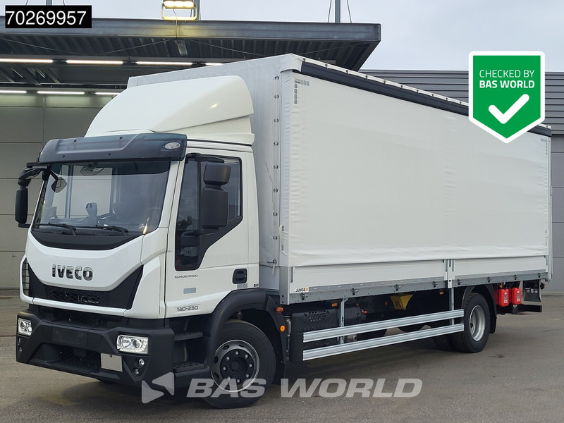 Iveco Eurocargo 140E250 4X2 NEW 14tonner ACC Ladebordwand Automatic Euro 6 - Ponyvás teherautó: 1 kép. Iveco Eurocargo 140E250 4X2 NEW 14tonner ACC Ladebordwand Automatic Euro 6 - Ponyvás teherautó: 1 kép.