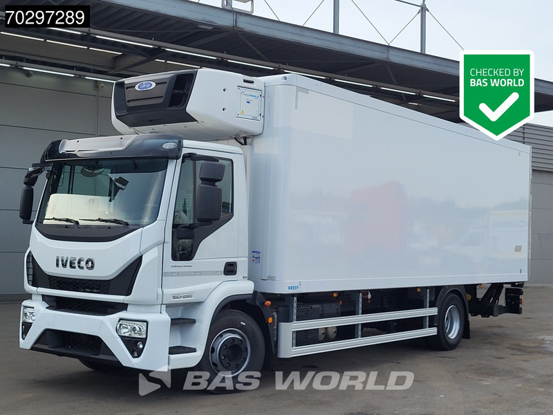Iveco Eurocargo 160E280 4X2 Carrier Supra 1250Mt 1500kg Ladebordwand Automatic ACC Euro 6 - Hűtős teherautó: 1 kép. Iveco Eurocargo 160E280 4X2 Carrier Supra 1250Mt 1500kg Ladebordwand Automatic ACC Euro 6 - Hűtős teherautó: 1 kép.