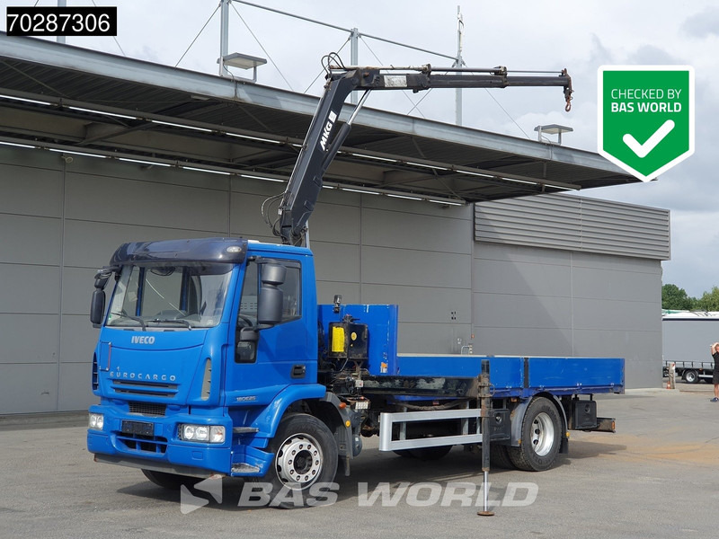 Iveco Eurocargo 180E250 4X2 18tonner MKG-HLK66 Crane Kran Manual Euro 5 - Platós teherautó, Darus autó: 1 kép. Iveco Eurocargo 180E250 4X2 18tonner MKG-HLK66 Crane Kran Manual Euro 5 - Platós teherautó, Darus autó: 1 kép.