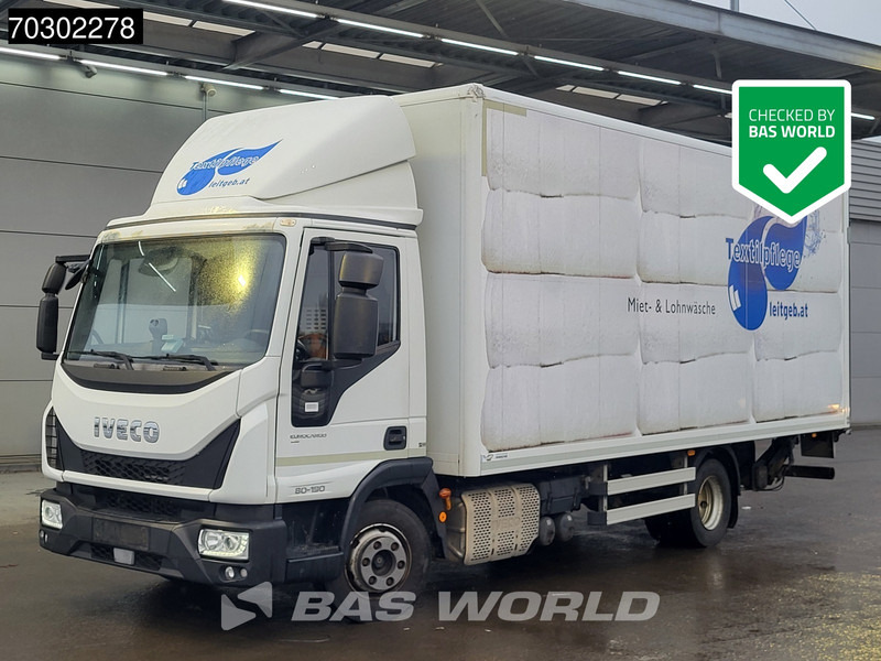Iveco Eurocargo 80E190 4X2 8tonner Manual 1500kg Tailgate Euro 6 - Dobozos felépítményű teherautó: 1 kép. Iveco Eurocargo 80E190 4X2 8tonner Manual 1500kg Tailgate Euro 6 - Dobozos felépítményű teherautó: 1 kép.