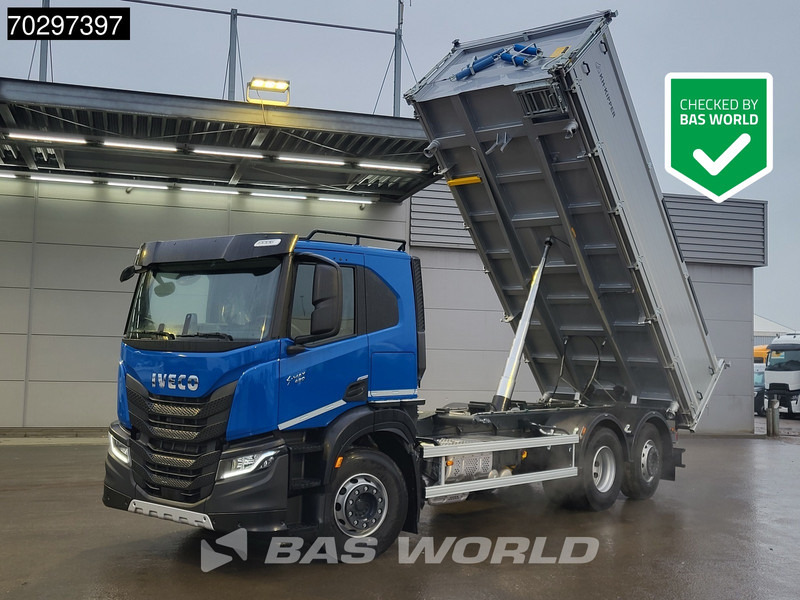 Iveco S-Way 420 6X2 NEW! 17m3 3-way KH kipper Lift+Steering axle Automatic Euro 6 - Billenőplatós teherautó: 1 kép. Iveco S-Way 420 6X2 NEW! 17m3 3-way KH kipper Lift+Steering axle Automatic Euro 6 - Billenőplatós teherautó: 1 kép.