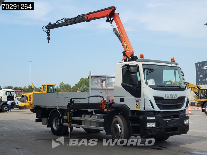 Iveco Stralis 310 4X2 Palfinger PK12002 EH Kran Crane Rotator Automatic Full Steel Euro 6 - Platós teherautó, Darus autó: 3 kép. Iveco Stralis 310 4X2 Palfinger PK12002 EH Kran Crane Rotator Automatic Full Steel Euro 6 - Platós teherautó, Darus autó: 3 kép.
